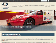 Tablet Screenshot of carrozzeriaprimavera.it